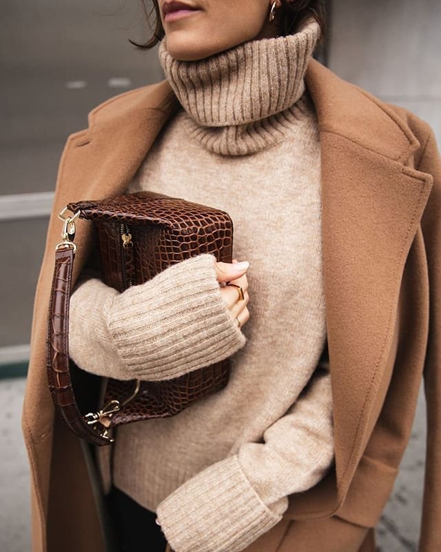 how to style a camel coat